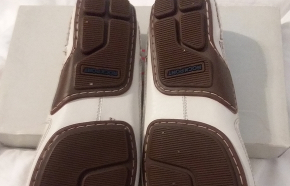 White Rockport Loafers - Picture 2 of 4